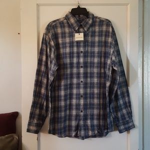Mens long sleeve, button down.
